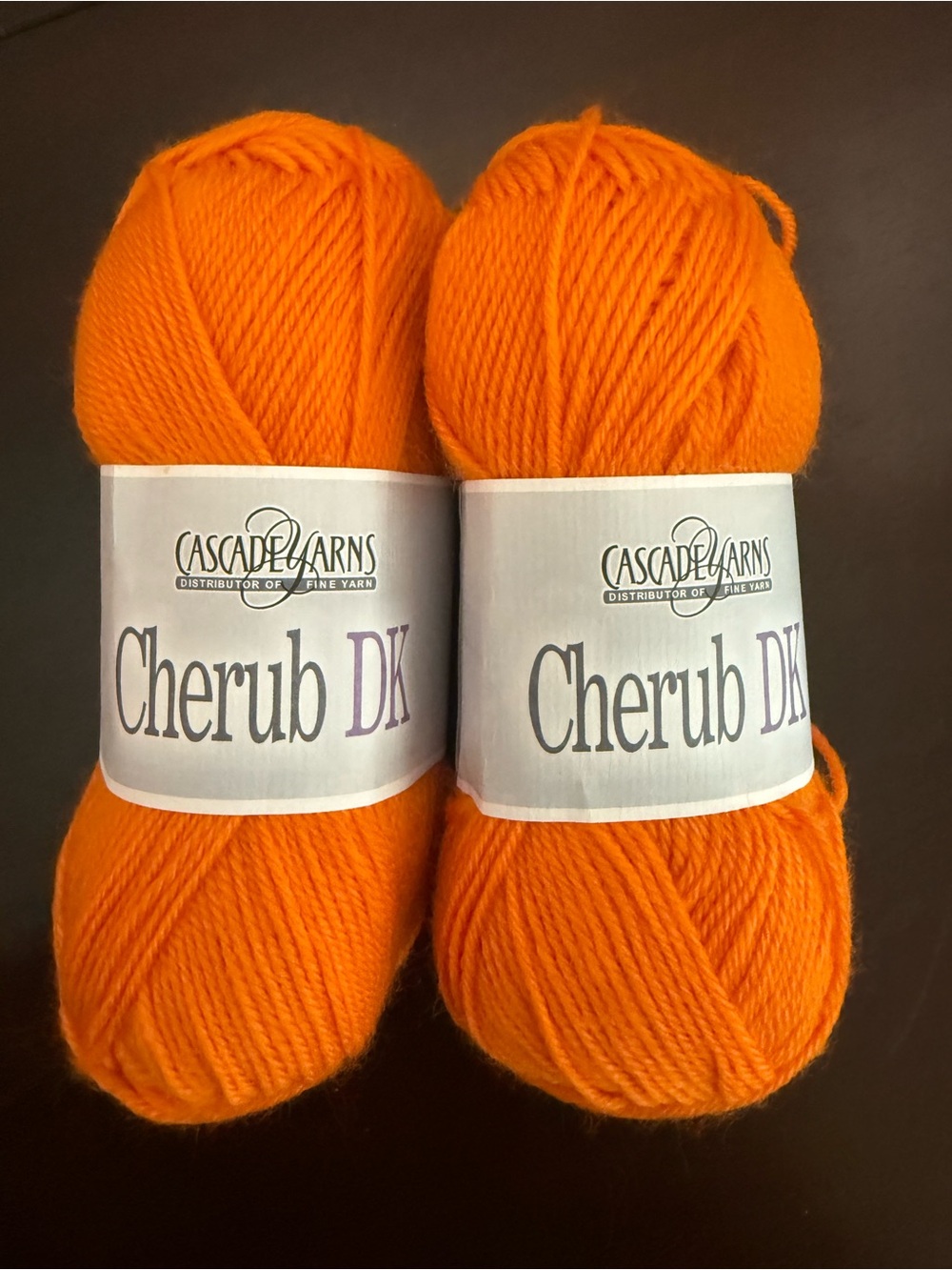 Cascade Yarns Cherub DK Lightweight Yarn - Bright Orange 2 Skeins